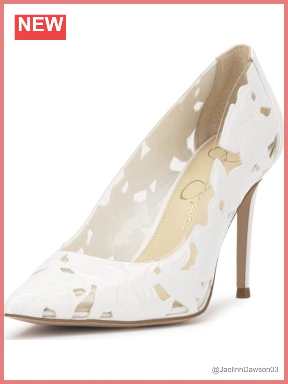 Faux Leather Stiletto Heel Pointed Toe Pump - Formal Party Shoes